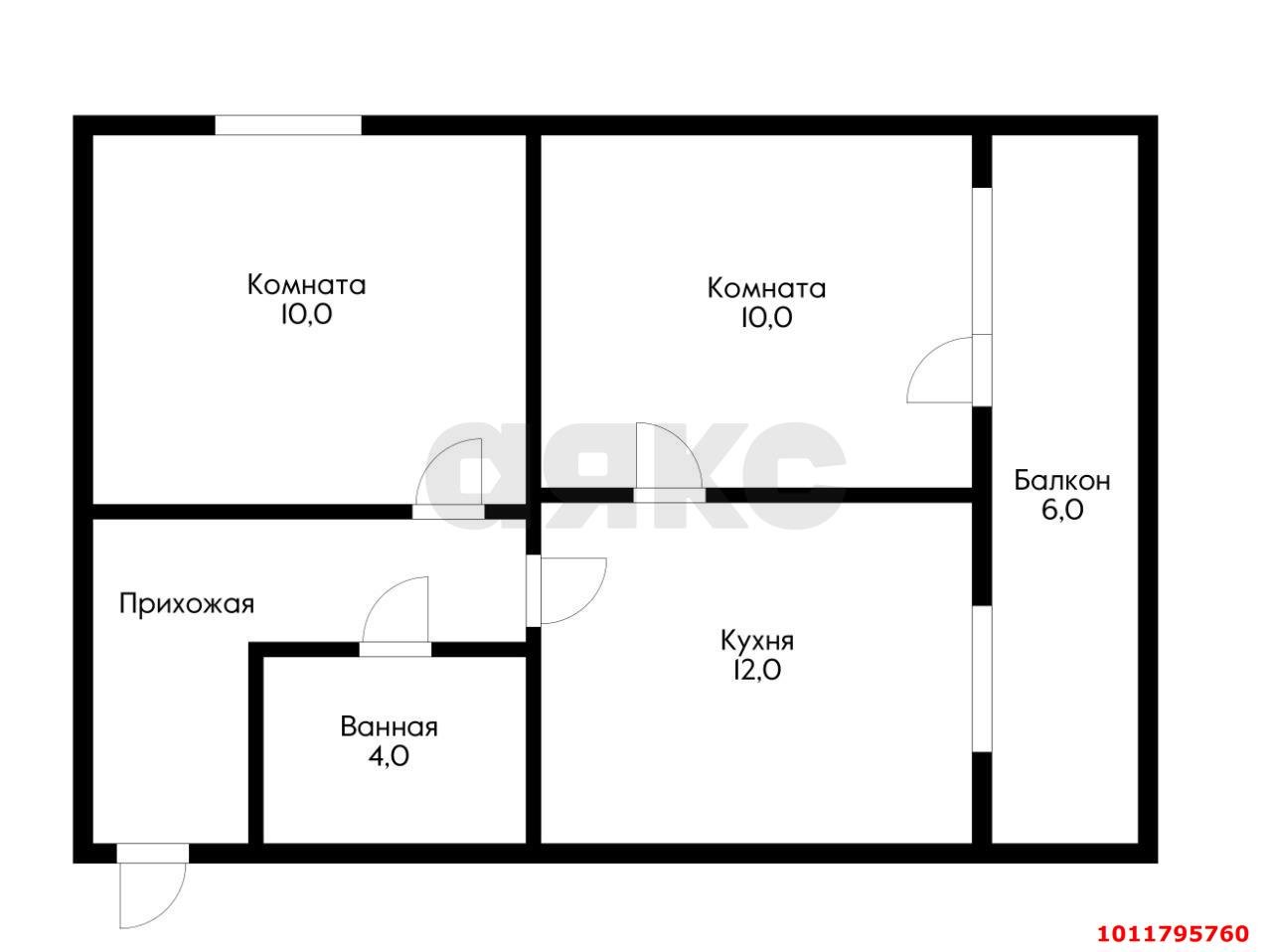 Фото №7: 2-комнатная квартира 44 м² - Краснодар, Музыкальный, ул. Суздальская, 19