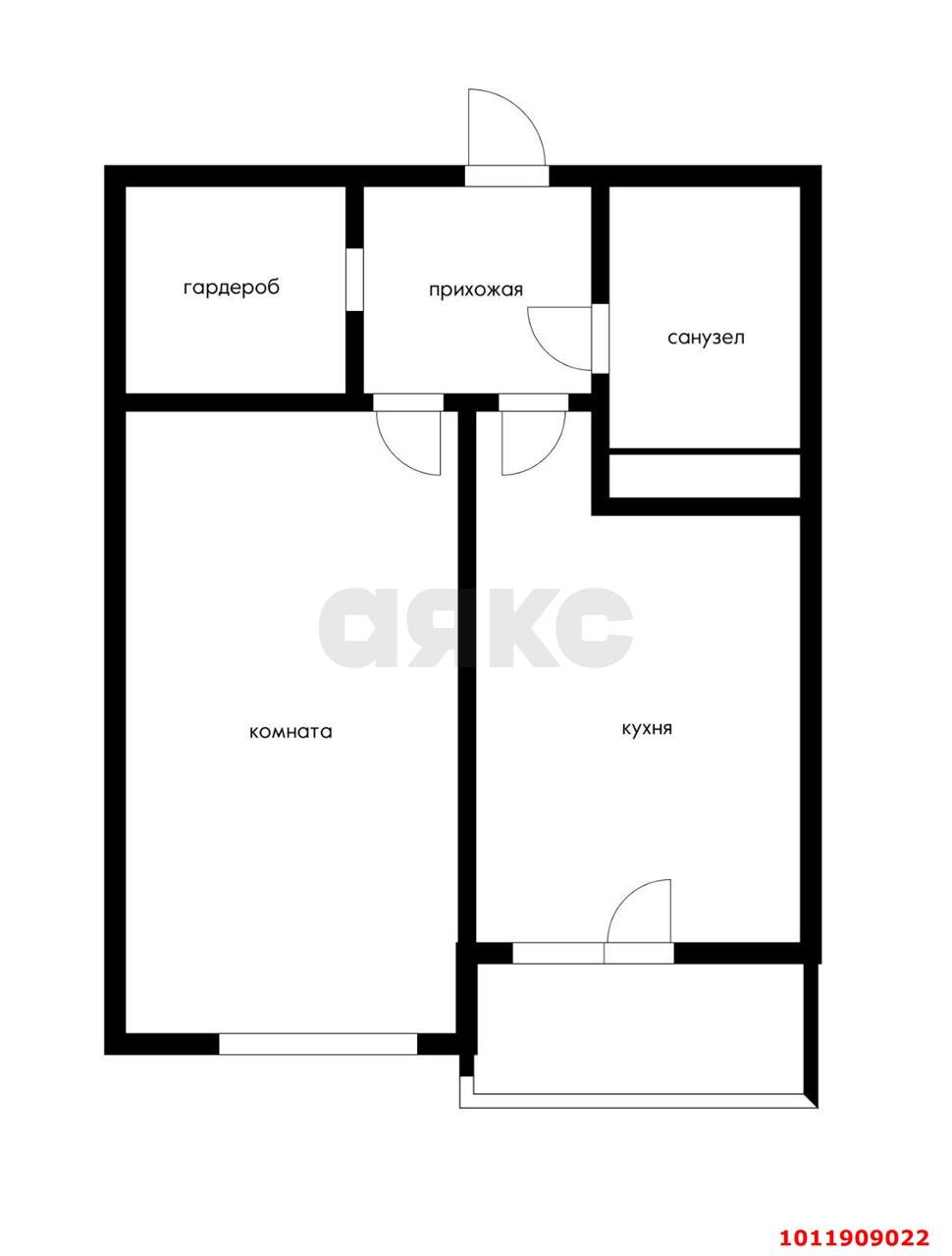 Фото №8: 1-комнатная квартира 43 м² - Берёзовый, Витаминкомбинат, ул. Целиноградская, 4/2Б