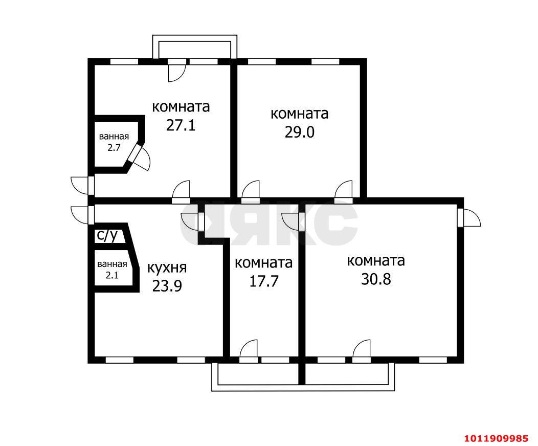 Фото №16: 3-комнатная квартира 144 м² - Краснодар, Западный внутригородской округ, ул. 2-я Линия Нефтяников, 6