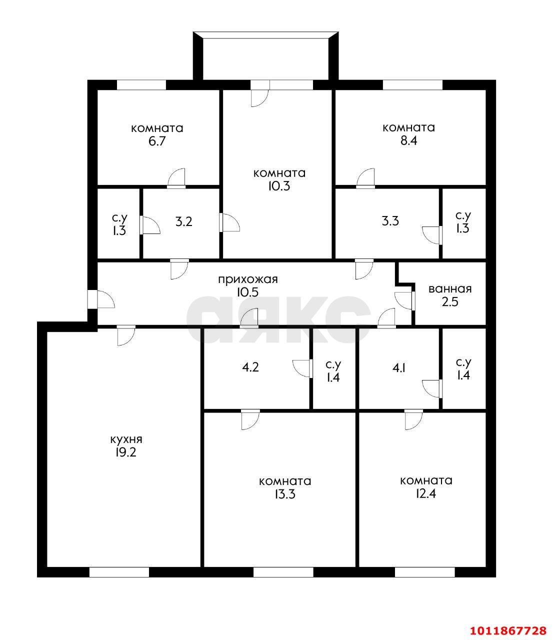 Фото №17: 5+-комнатная квартира 105 м² - Краснодар, Хлопчато-бумажный Комбинат, ул. Бородина, 20