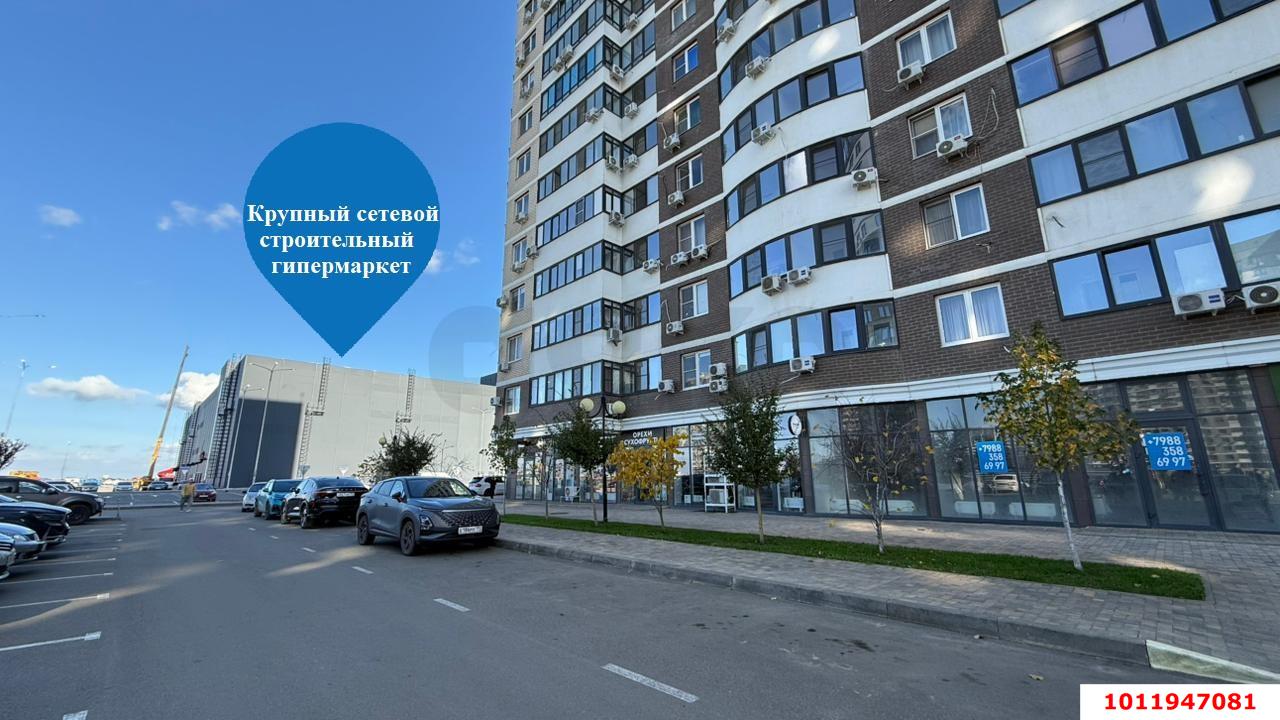 Фото №7: Торговое помещение 89&nbsp;м², 1/16&nbsp;эт. - Краснодар, Прикубанский внутригородской округ, Россинского, мкр. жилой комплекс Атлант, ул. Адмирала Крузенштерна, 6/3