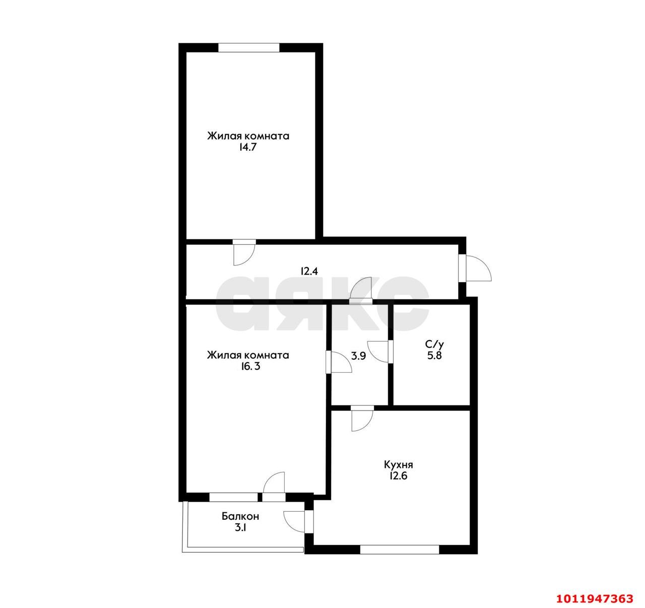 Фото №13: 2-комнатная квартира 68 м² - Тлюстенхабль, ул. Гидростроителей, 2Б