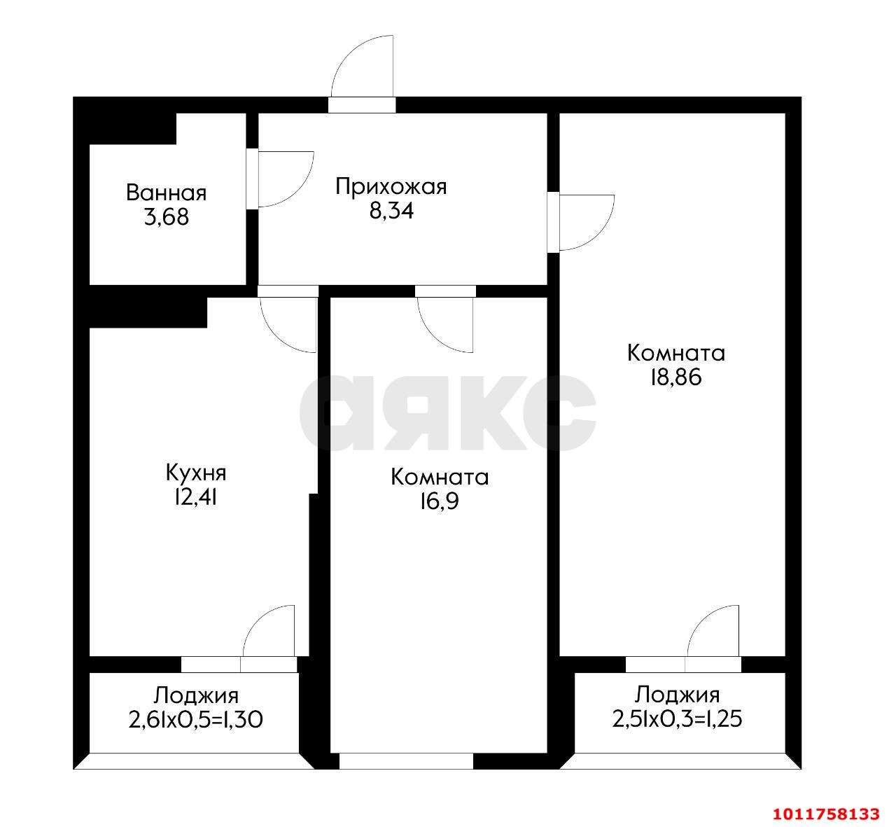 Фото №15: 2-комнатная квартира 65 м² - Краснодар, Школьный, ул. Школьная, 1