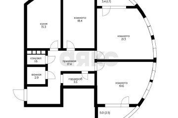 Фото №2: 3-комнатная квартира 108 м² - Краснодар, мкр. жилой комплекс Фреш, ул. имени Валерия Гассия, 4/7лит2