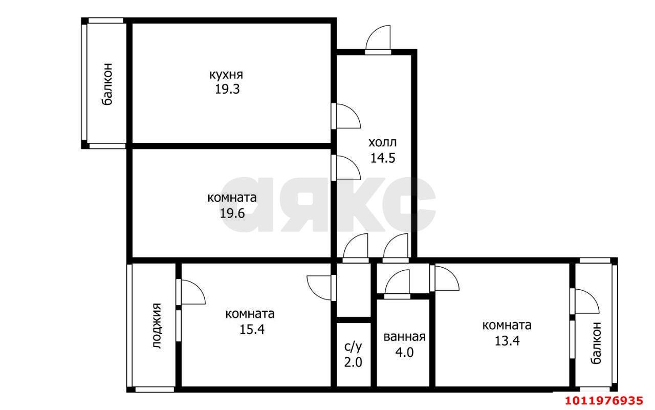 Фото №13: 3-комнатная квартира 90 м² - Краснодар, Восточно-Кругликовский, ул. Героя А.А. Аверкиева, 22