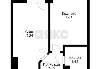 Фото №5: 1-комнатная квартира 34 м² - Краснодар, мкр. имени Петра Метальникова, ул. Петра Метальникова, 36