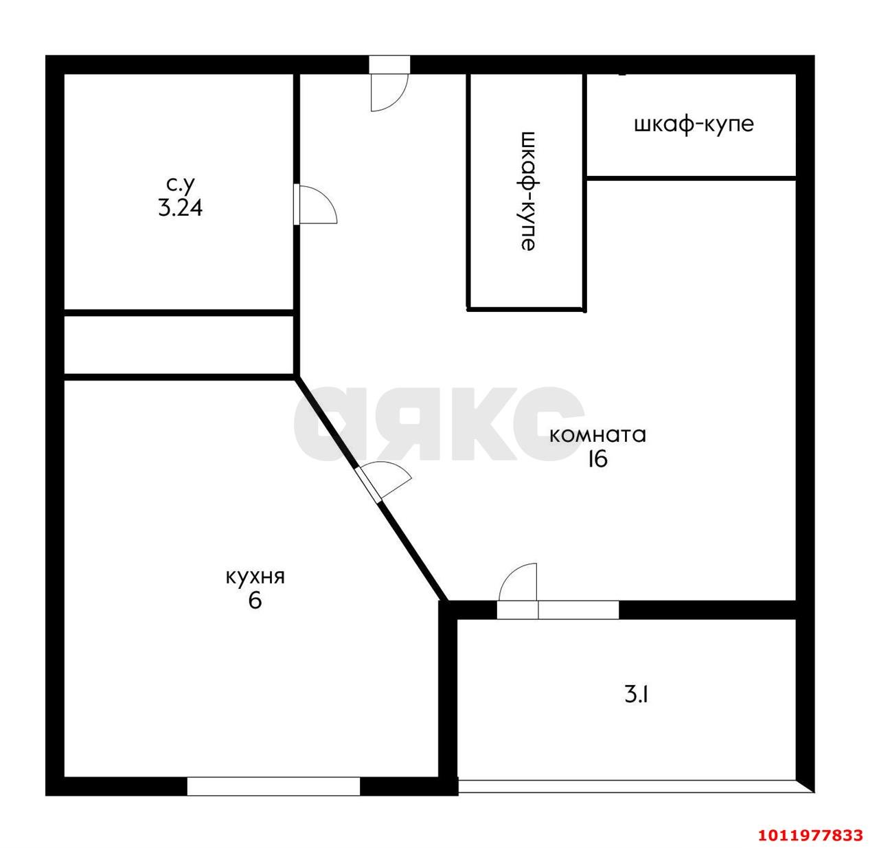 Фото №14: 1-комнатная квартира 27 м² - Краснодар, Славянский, ул. Заполярная, 39к4