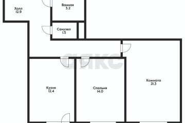 Фото №1: 2-комнатная квартира 68 м² - Краснодар, мкр. жилой комплекс Лиговский, ул. Академика Фёдорова, 9