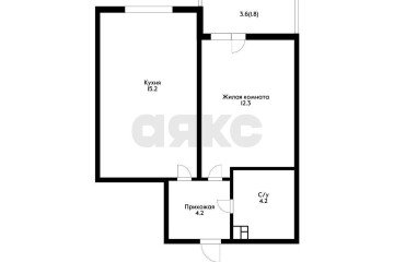 Фото №4: 1-комнатная квартира 37 м² - Краснодар, мкр. жилой комплекс Южане, ул. Даниила Смоляна, 65к2