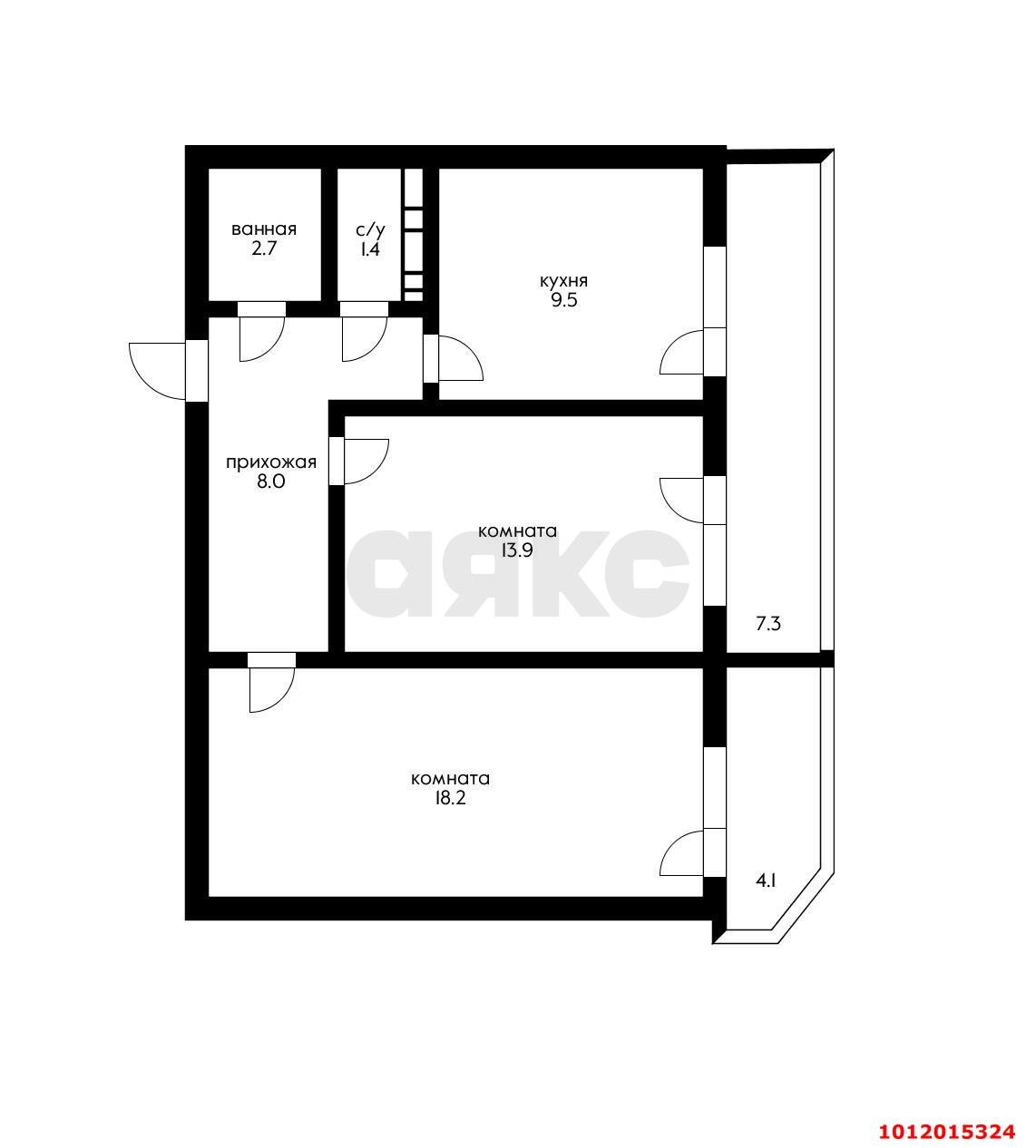 Фото №18: 2-комнатная квартира 63 м² - Краснодар, Восточно-Кругликовский, ул. Героев-Разведчиков, 23/1