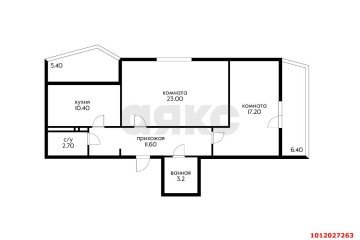 Фото №3: 2-комнатная квартира 68 м² - Краснодар, мкр. Центральный, ул. Фабричная, 4