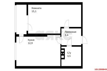 Фото №2: 1-комнатная квартира 36 м² - Краснодар, мкр. жилой комплекс Самолёт-4, ул. Ивана Беличенко, 89