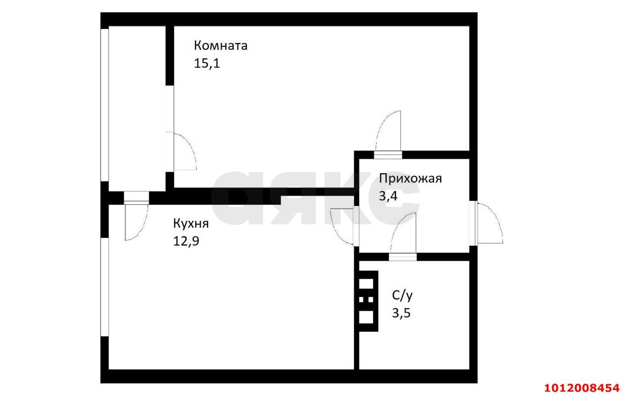 Фото №2: 1-комнатная квартира 36 м² - Краснодар, жилой комплекс Самолёт-4, ул. Ивана Беличенко, 89