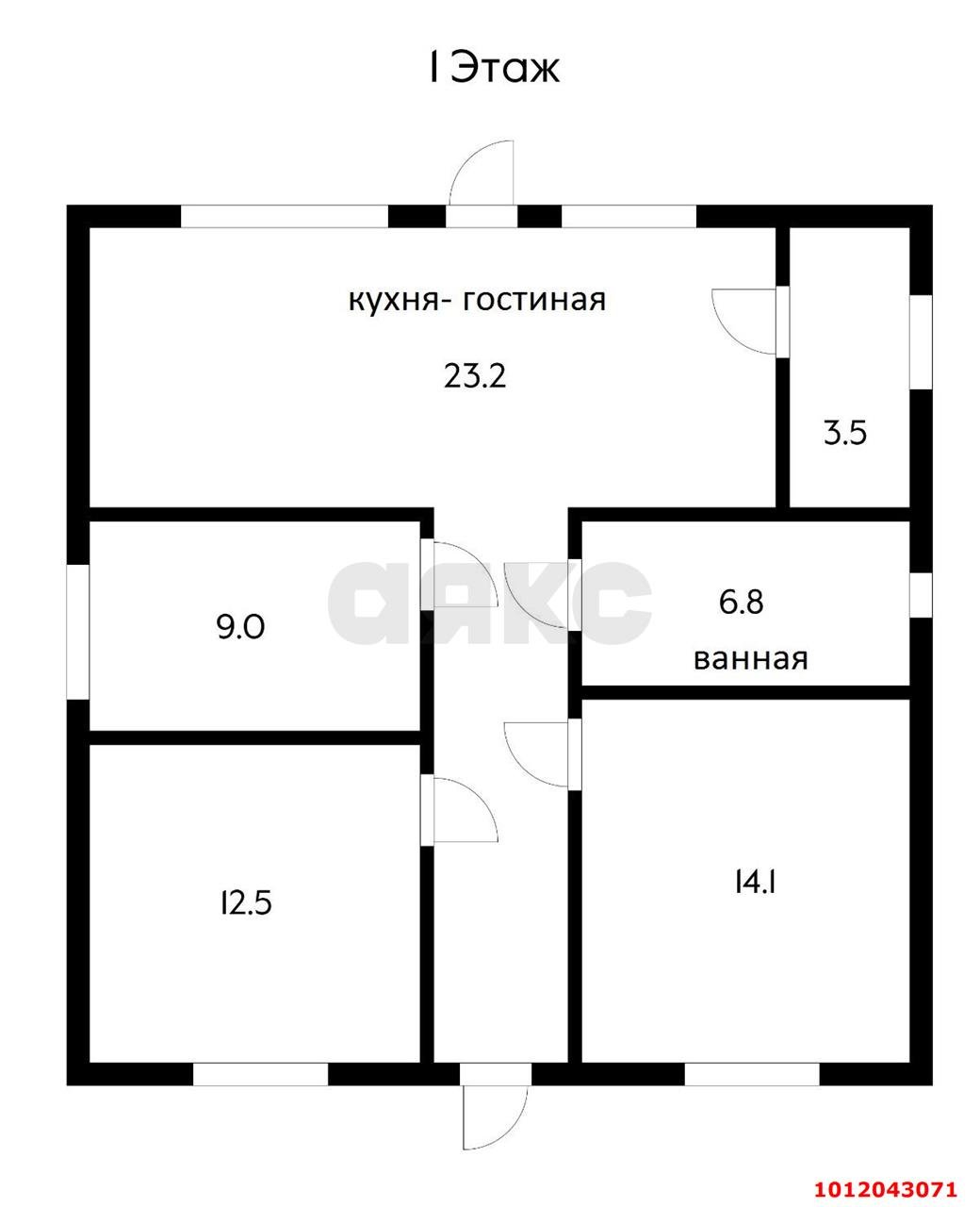 Фото №16: Дом 72 м² + 5.09 сот. - Яблоновский, пр-д 1-й  Фрунзе, 21