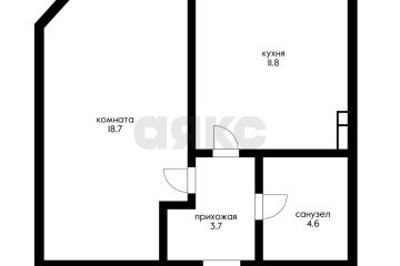 Фото №2: 1-комнатная квартира 38 м² - Российский, мкр. Прикубанский внутригородской округ, ул. Бигдая, 8