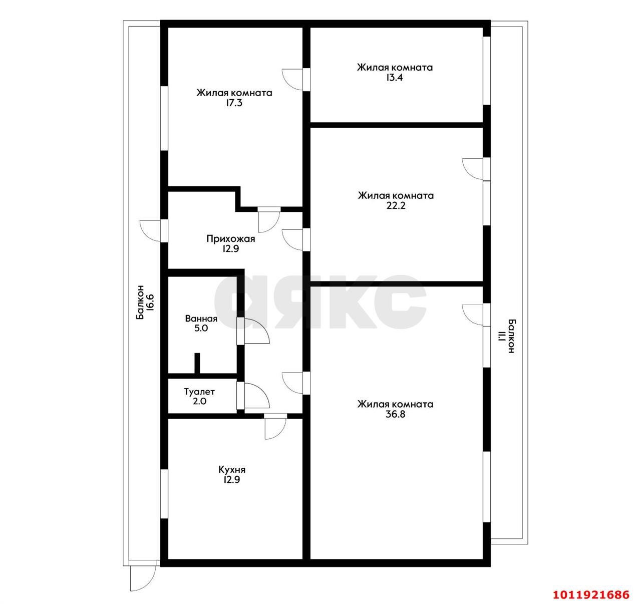 Фото №17: 4-комнатная квартира 150&nbsp;м², 2/3&nbsp;эт. - Краснодар, Западный внутригородской округ, мкр. Центральный, ул. Фрунзе, 64