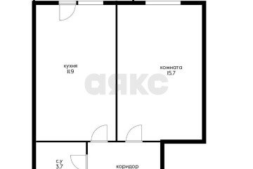 Фото №3: 1-комнатная квартира 38 м² - Краснодар, мкр. жилой комплекс Галактика, ул. Уральская, 71