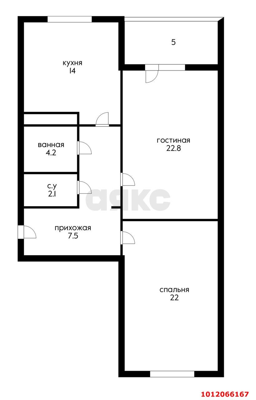 Фото №9: 2-комнатная квартира 82 м² - Краснодар, Центральный, ул. Леваневского, 187