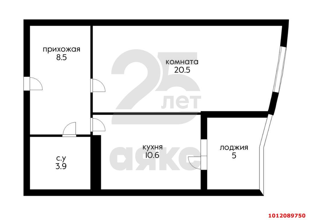 Фото №10: 1-комнатная квартира 48 м² - Краснодар, Камвольно-суконный Комбинат, ул. Бородинская, 10