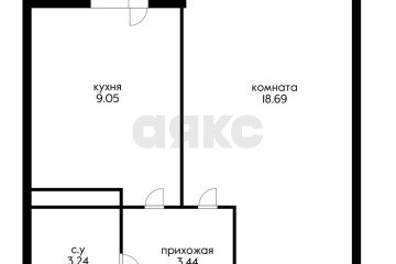 Фото №3: 1-комнатная квартира 37 м² - Краснодар, мкр. Славянский, ул. Заполярная, 39к2