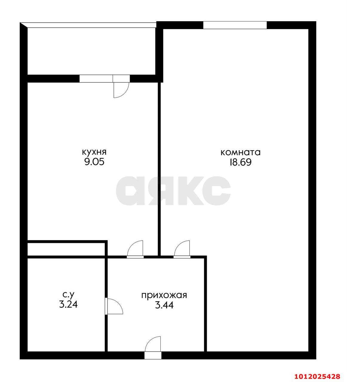 Фото №3: 1-комнатная квартира 37 м² - Краснодар, Славянский, ул. Заполярная, 39к2