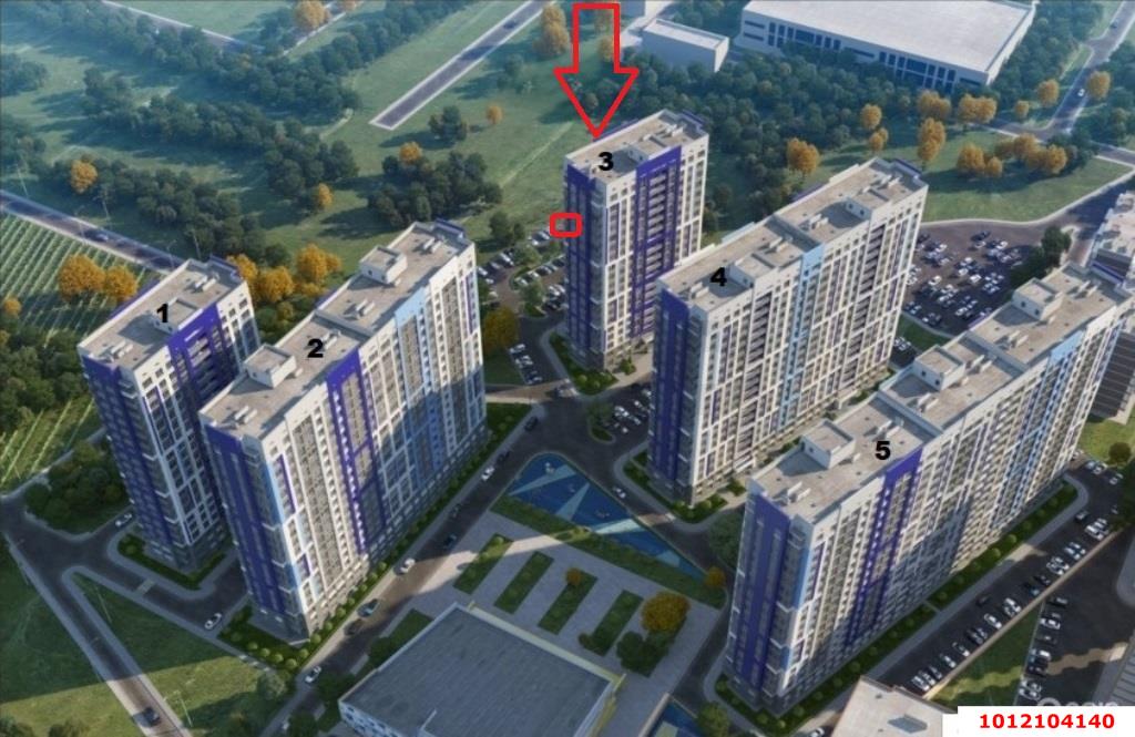 Фото №5: 1-комнатная квартира 42&nbsp;м², 13/19&nbsp;эт. - Новороссийск, Южный, мкр. ЖК Босфор, ул. Алексея Матвейкина, 1Ак4