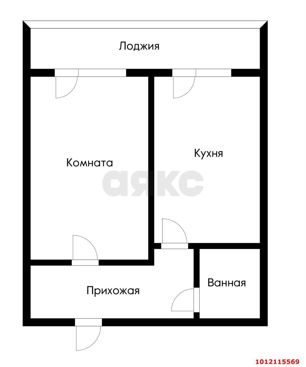 Фото №11: 1-комнатная квартира 40 м² - Краснодар, Музыкальный, ул. имени С.С. Прокофьева, 31