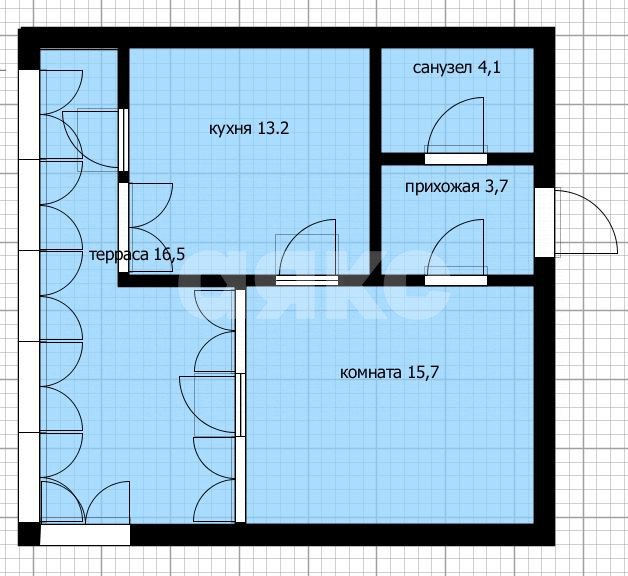 Фото №29: 1-комнатная квартира 53&nbsp;м², 2/9&nbsp;эт. - Анапа, ул. 40 лет Победы, 1Б