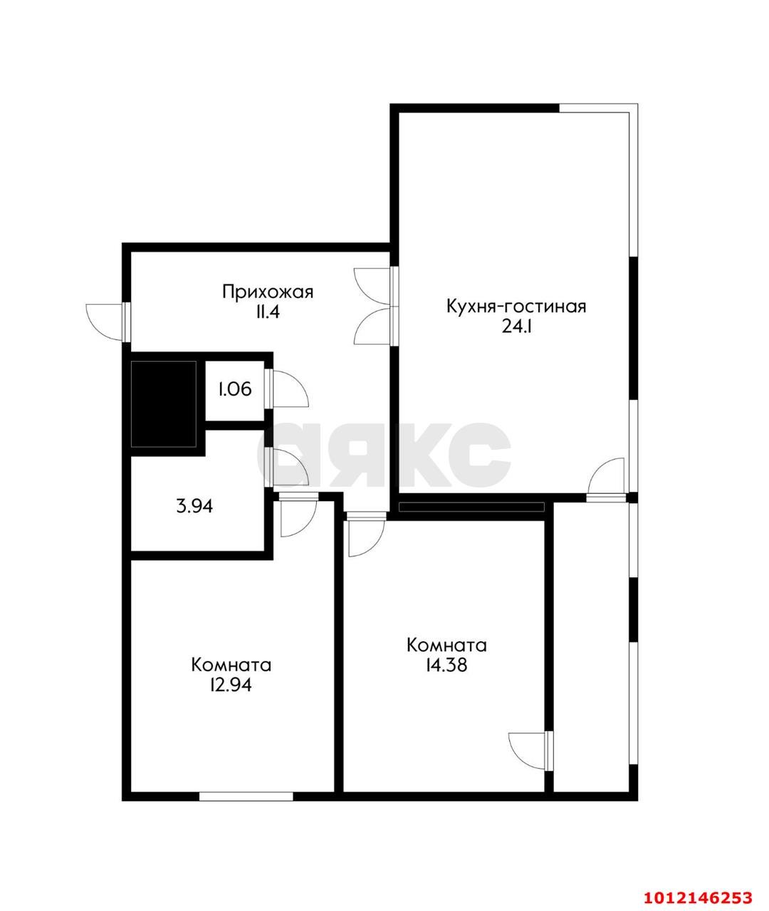 Фото №6: 2-комнатная квартира 73 м² - Краснодар, жилой комплекс На Садовой, ул. Садовая, 159к1