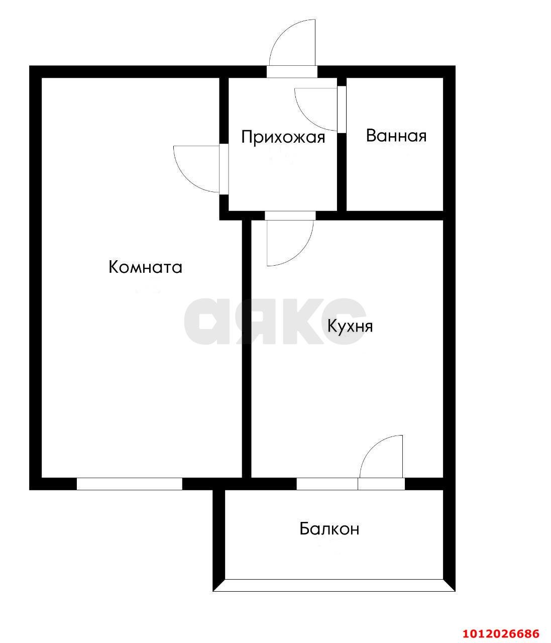 Фото №4: 1-комнатная квартира 33 м² - Новая Адыгея, ул. Тургеневское шоссе, 33с1