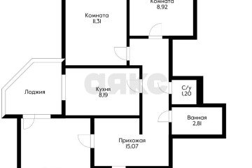 Фото №2: 3-комнатная квартира 68 м² - Краснодар, мкр. Центральный, ул. Октябрьская, 44