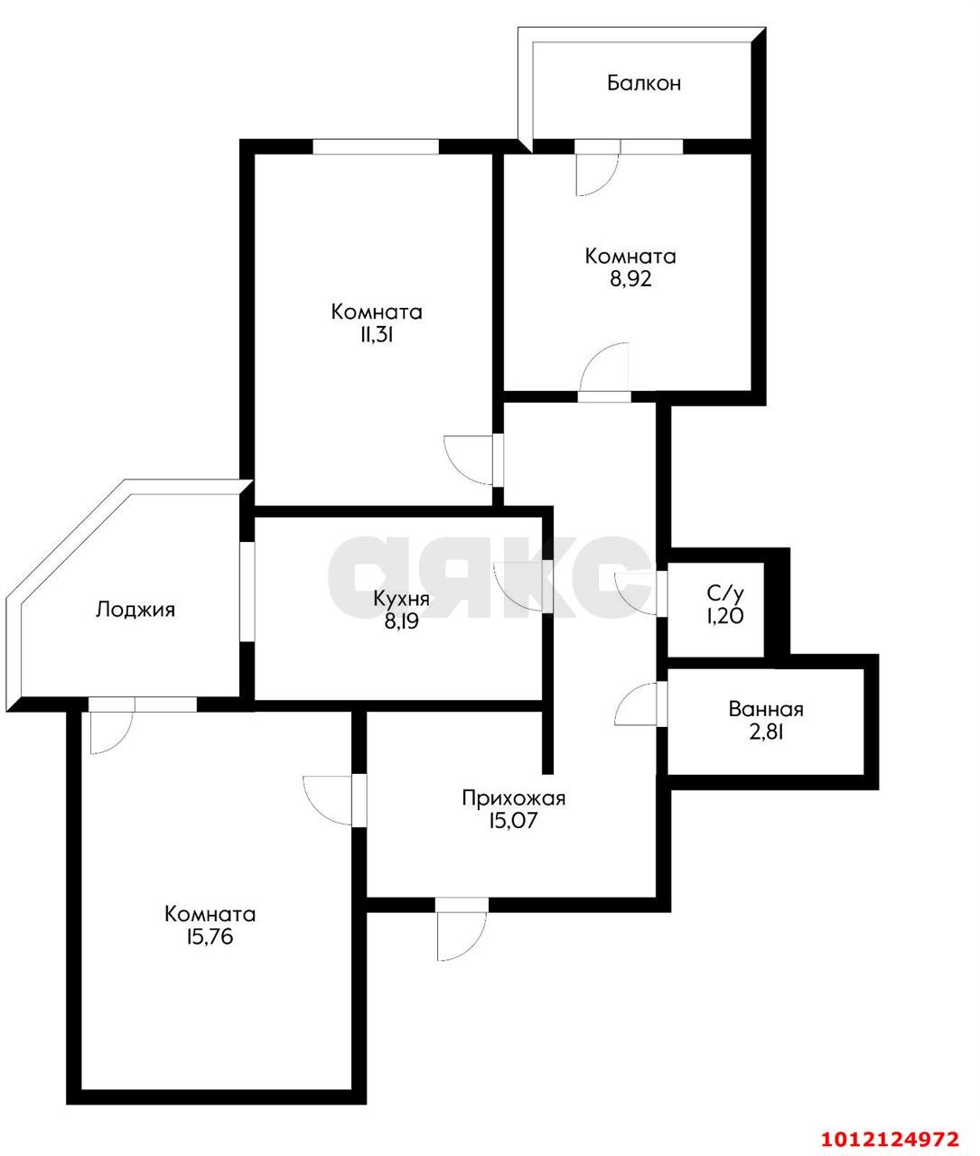 Фото №2: 3-комнатная квартира 68 м² - Краснодар, Центральный, ул. Октябрьская, 44