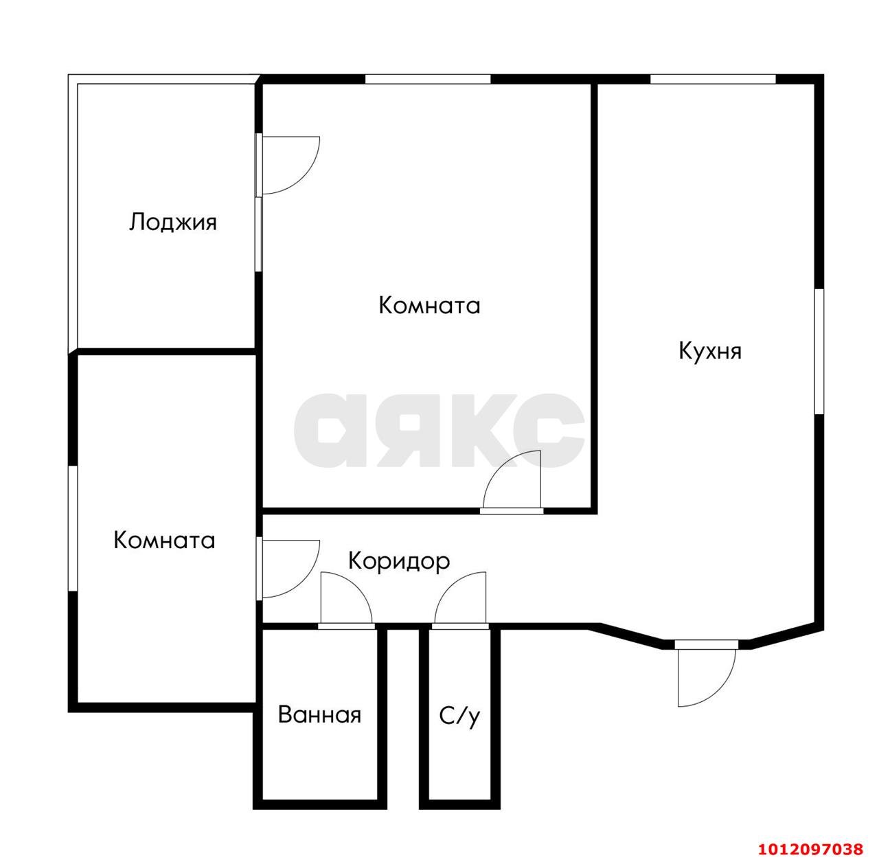 Фото №15: 2-комнатная квартира 37 м² - Краснодар, Комсомольский, ул. 30-й Иркутской Дивизии, 9/1