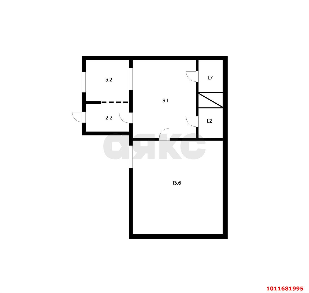 Фото №3: 2-комнатная квартира 42 м² - Краснодар, Центральный, ул. Октябрьская, 161