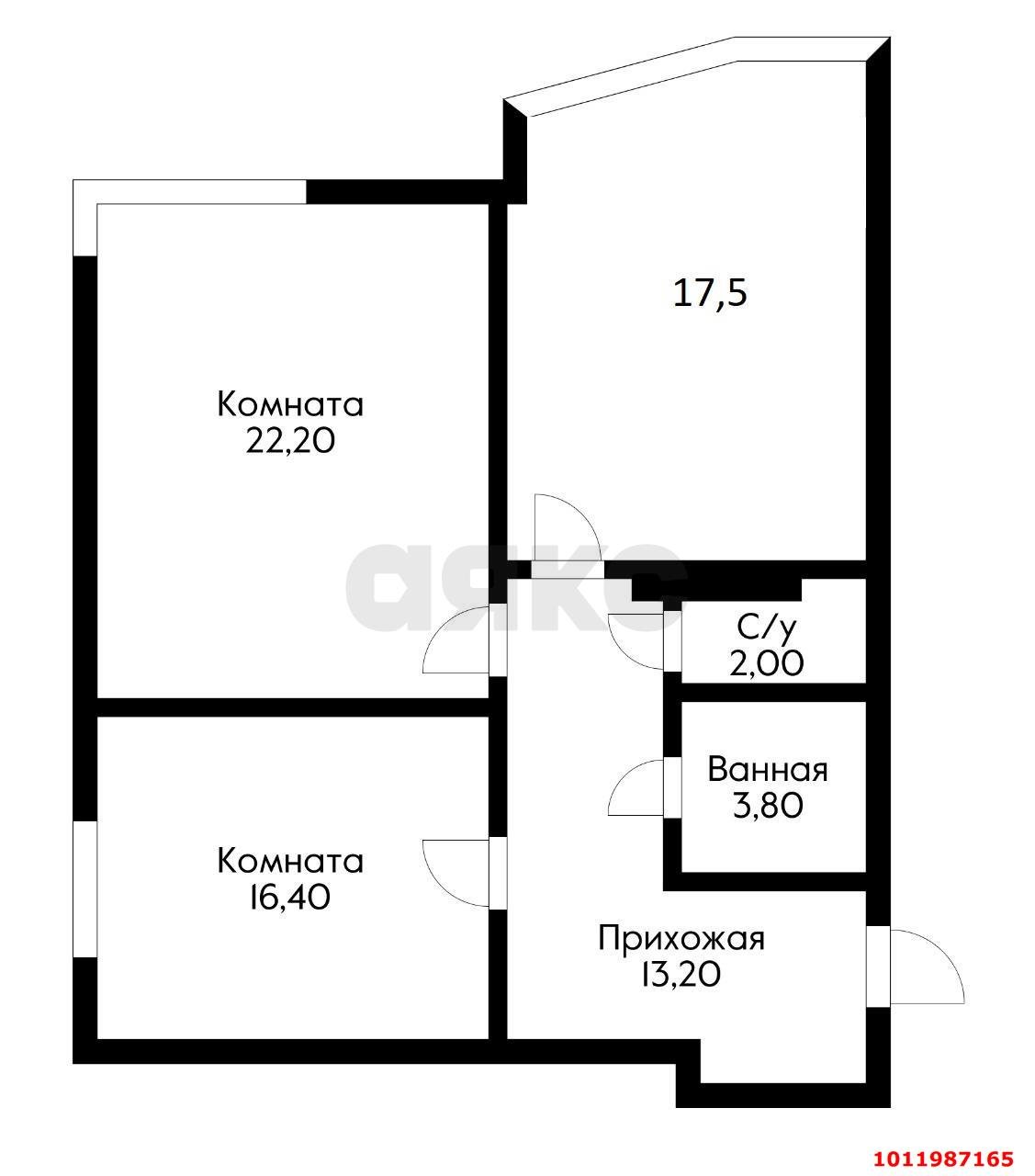 Фото №14: 2-комнатная квартира 85 м² - Краснодар, жилой комплекс Достоевский, ул. Достоевского, 84/1