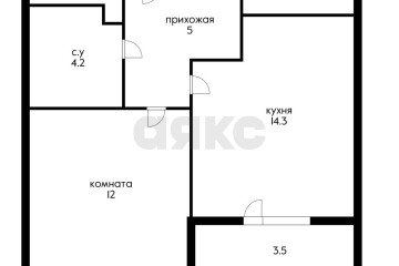 Фото №2: 1-комнатная квартира 39 м² - Краснодар, мкр. жилой комплекс Все Свои, ул. Колхозная, 5к6