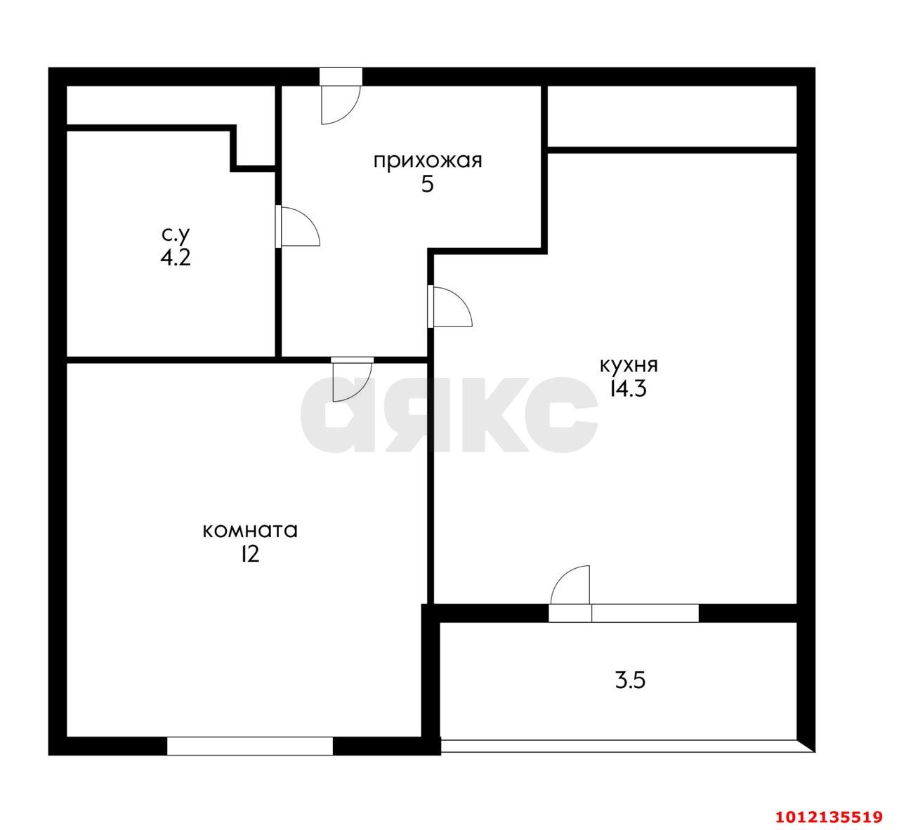 Фото №2: 1-комнатная квартира 39 м² - Краснодар, жилой комплекс Все Свои, ул. Колхозная, 5к6