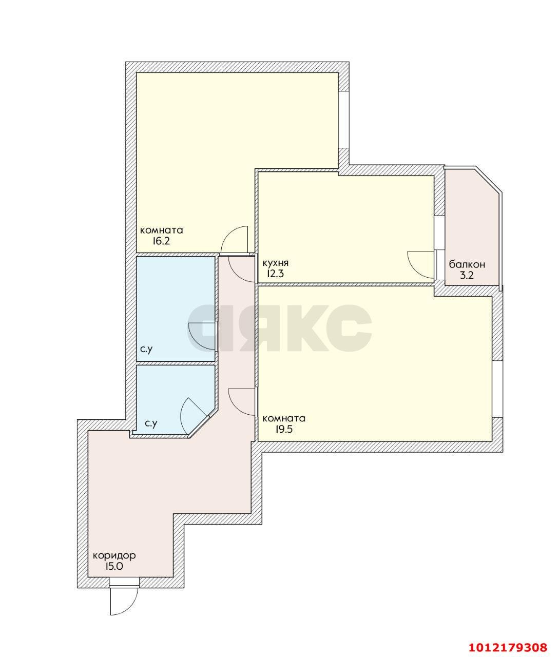 Фото №12: 2-комнатная квартира 73 м² - Краснодар, имени Маршала Жукова, ул. Александра Покрышкина, 4/4