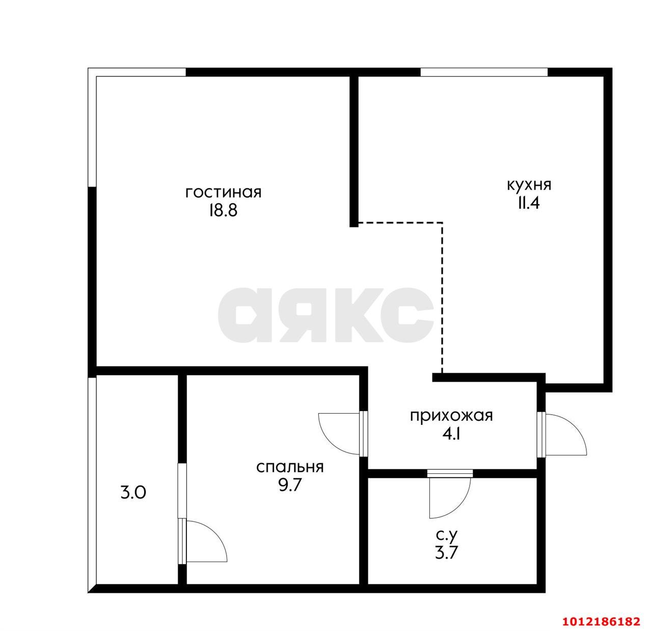 Фото №9: 2-комнатная квартира 50 м² - Краснодар, жилой комплекс Самолёт-5, ул. Ивана Беличенко, 101