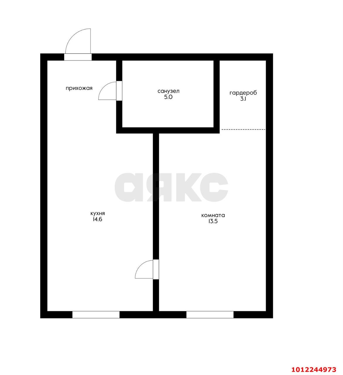 Фото №7: 1-комнатная квартира 40 м² - Краснодар, Пашковский, ул. Леонида Лаврова, 91