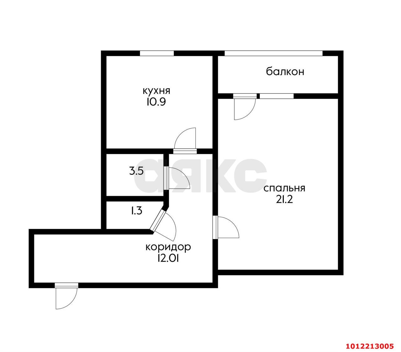 Фото №13: 1-комнатная квартира 51 м² - Краснодар, Музыкальный, ул. Дементия Красюка, 64