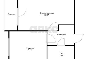 Фото №3: 1-комнатная квартира 35 м² - Краснодар, мкр. жилой комплекс Ural, ул. Уральская, 87/7