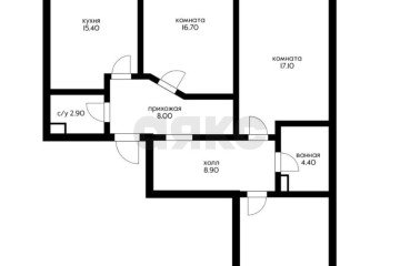 Фото №4: 3-комнатная квартира 92 м² - Краснодар, мкр. жилой комплекс Италия, ул. Веронская, 8