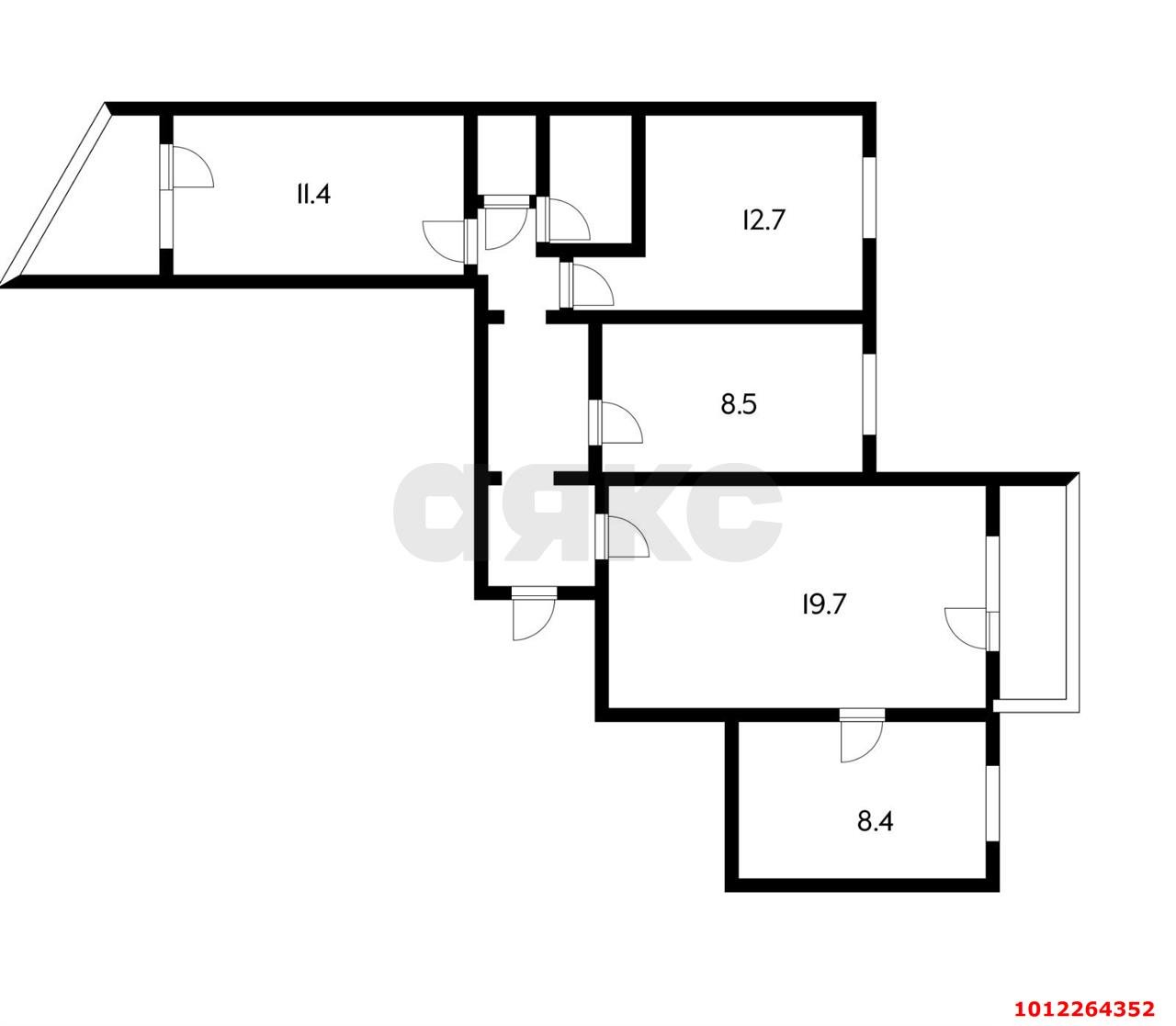 Фото №14: 4-комнатная квартира 78 м² - Краснодар, Комсомольский, ул. Тюляева, 3/2