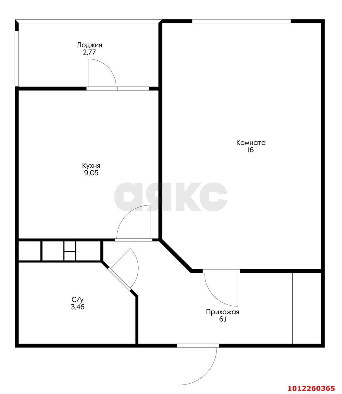 Фото №2: 1-комнатная квартира 37 м² - Новая Адыгея, жилой комплекс Мега-Победа, ул. Береговая, 3к18