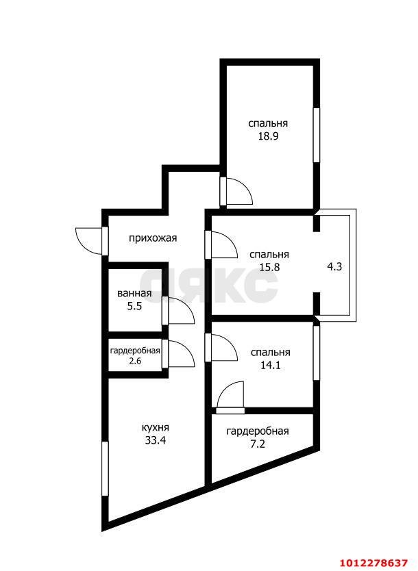 Фото №21: 3-комнатная квартира 105 м² - Краснодар, Солнечный, пр-кт Константина Образцова, 5