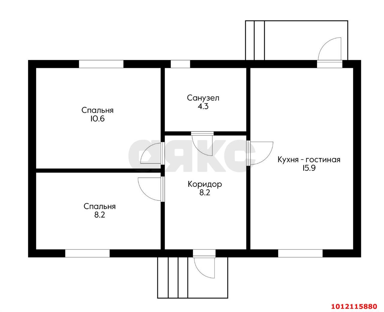 Фото №10: Дом 50 м² + 2.5 сот. - Краснодар, коттеджный  Крепость, ул. Новодмитриевская, 14/1к1