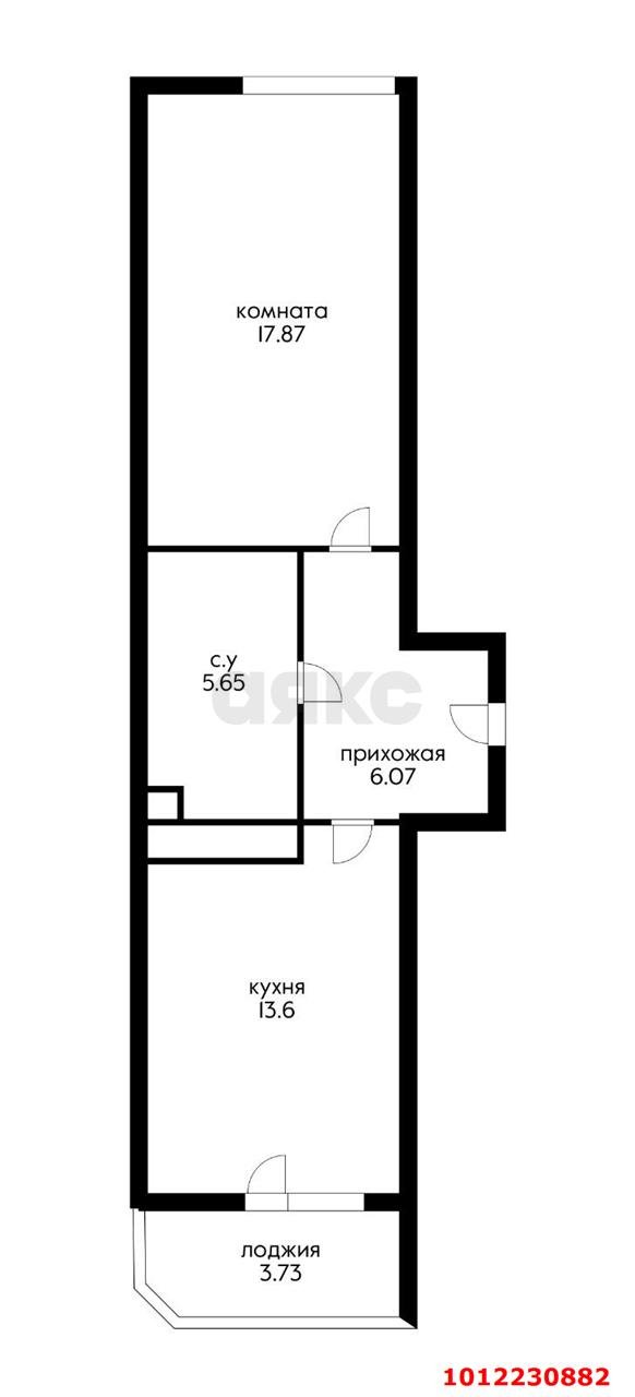 Фото №6: 1-комнатная квартира 45 м² - Краснодар, жилой комплекс Лучший, ул. Ростовское шоссе, 30/7