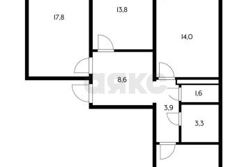 Фото №2: 3-комнатная квартира 82 м² - Краснодар, мкр. Молодёжный, ул. Душистая, 63