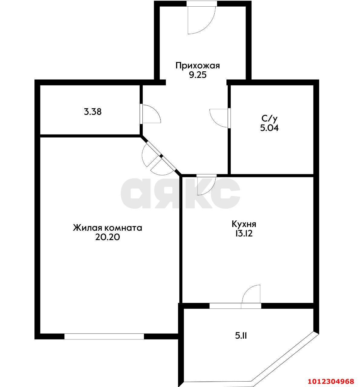 Фото №8: 1-комнатная квартира 54 м² - Краснодар, Табачная Фабрика, ул. Табачная, 1/1к1